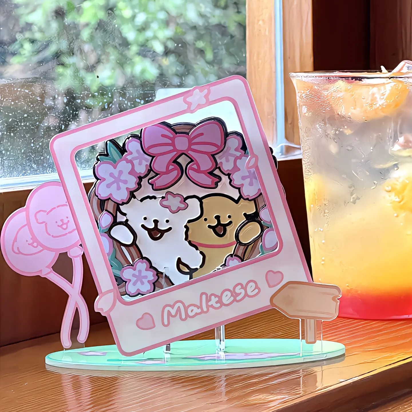 keep线条小狗一起拍照汪