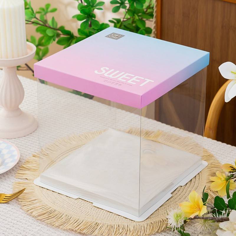 厂直销蛋包0透明生日套糕盒装56盒大30833六8家八10加十蛋12糕寸