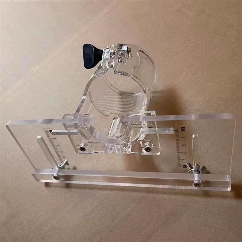 德国品质合页槽模具修边机铰链开槽E开下沉位透明亚克力板靠尺模