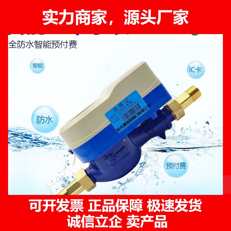 德国十大品牌家用智能水表水表IC卡水表全铜插卡家用防水防冻水电
