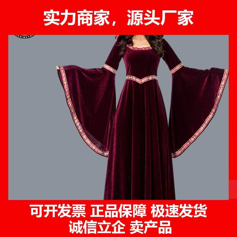 新款万圣节成人服装cosplay女宫廷服化妆舞会聚会派对舞台演出服