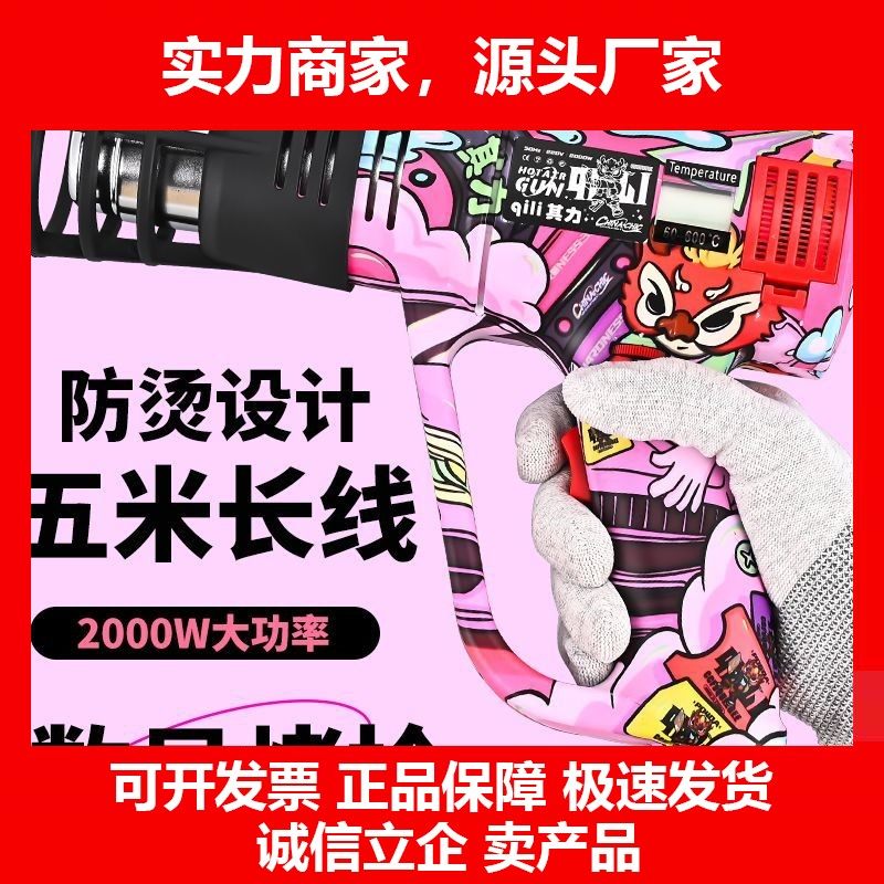 德国十大品牌数显恒温带防烫罩热风枪汽车改色车衣贴膜车窗膜热缩