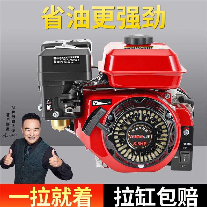 十大品牌头170190汽油发动机z四冲程微型内燃机电启船机水泵打药