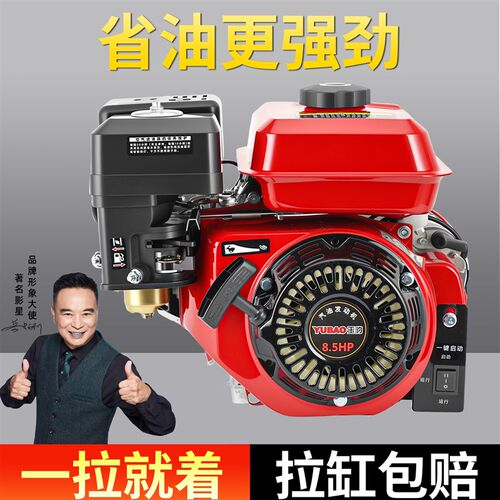 十大品牌头170190汽油发动机z四冲程微型内燃机电启船机水泵打药