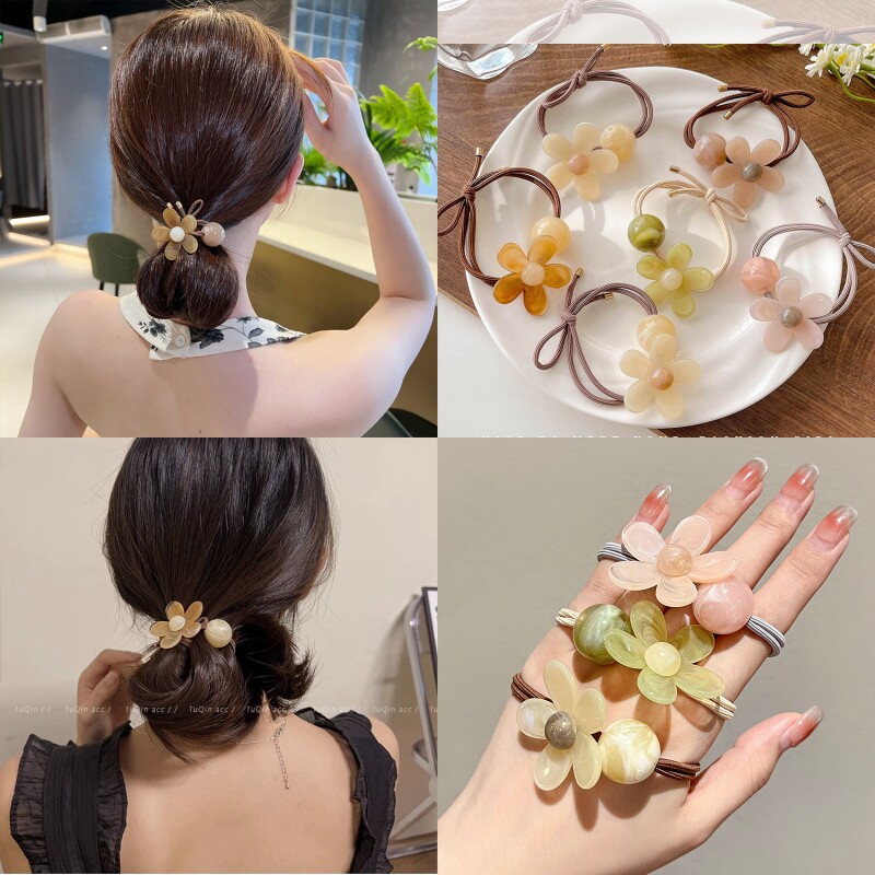 高弹力韩版简约气质扎头绳