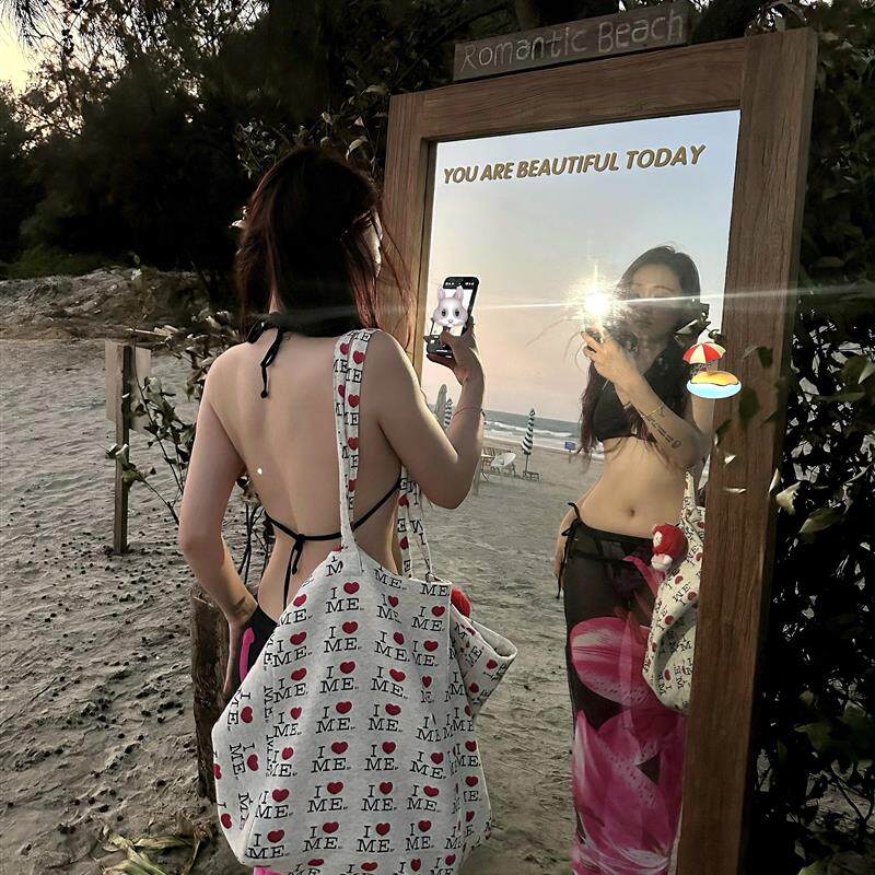 旅行斜挎包大容量女新款轻便高级感手提单肩包托特包帆布包