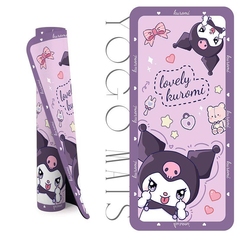 瑜伽垫儿童舞蹈垫卡通加厚家用耐脏瑜伽垫室内防滑ins减肥跳舞毯