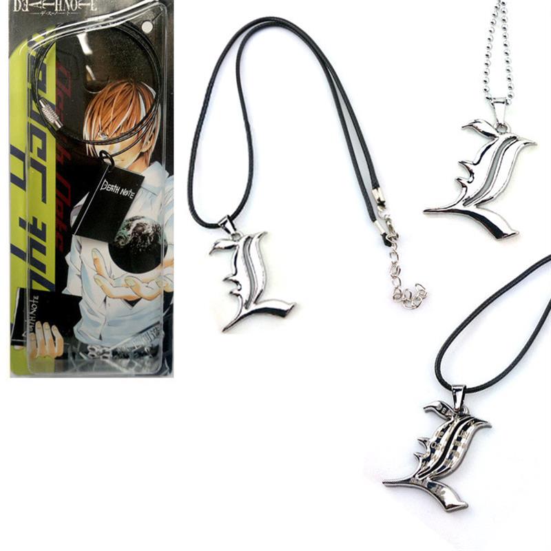 新款死亡L字标志项链笔记动漫周边厂价货源项链饰品