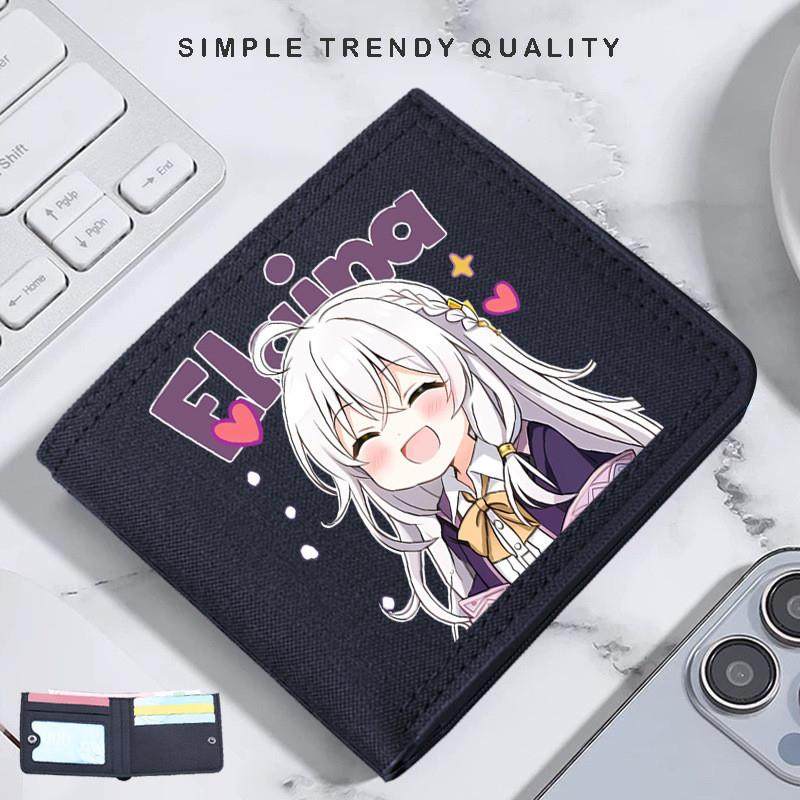 新款伊蕾娜联名周边钱包男女大容量儿童短款钱夹新款卡通轻薄卡包,模玩/动漫/周边/娃圈三坑/桌游,动漫背包/钱包/箱包,淘宝优惠券,粉丝福利购,淘宝优惠卷