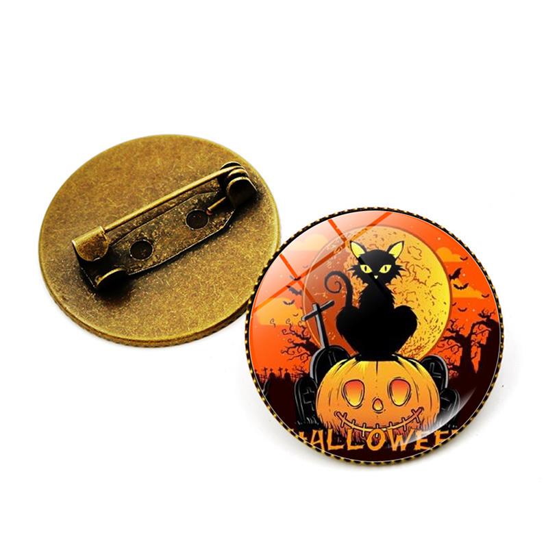 新款万圣节南瓜复古胸针女高级感高端热卖配饰万圣节周边别针徽章