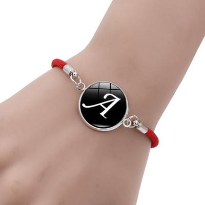 新款跨境爆款ABCD英文名字首字母手链饰品小礼品英文字母编织手绳