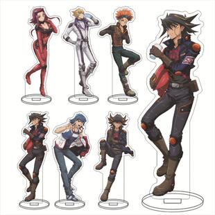 新款游戏王5DS 亚克力大立牌 不动游星 十六夜秋 卡莉渚亚克力摆