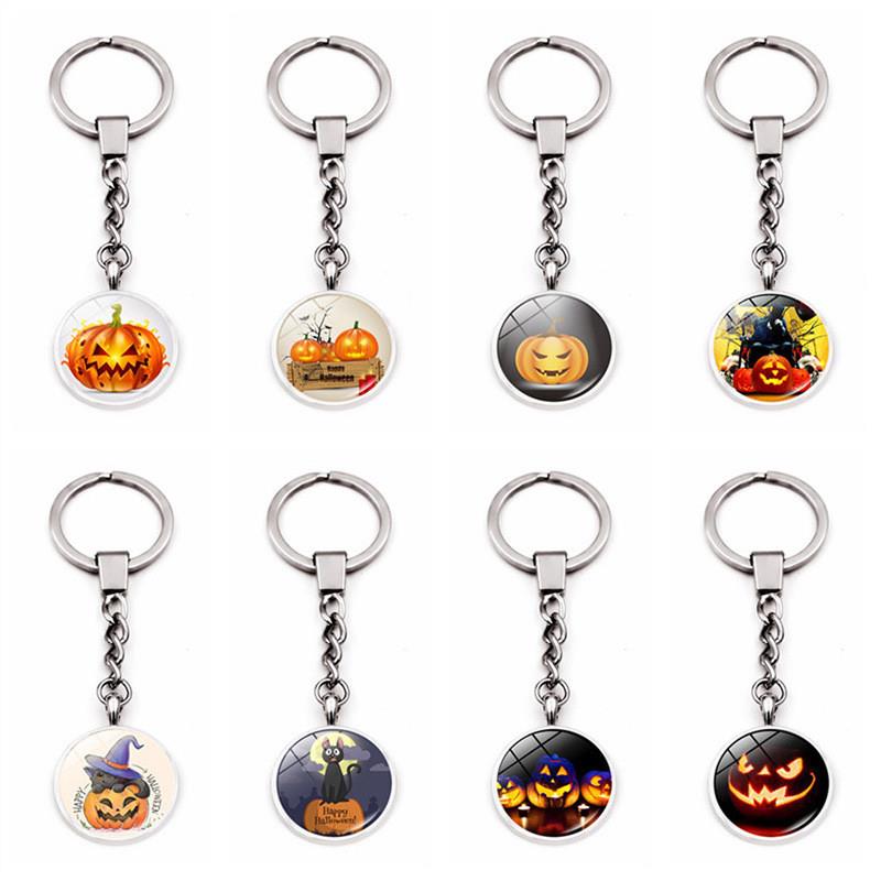 新款2019新款 万圣节时光宝石时尚钥匙链 欧美跨境钥匙圈挂件饰品