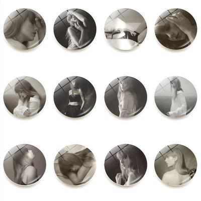 新款泰勒苦难诗社TTPD霉霉新专辑冰箱贴水晶玻璃磁性白板贴装饰品