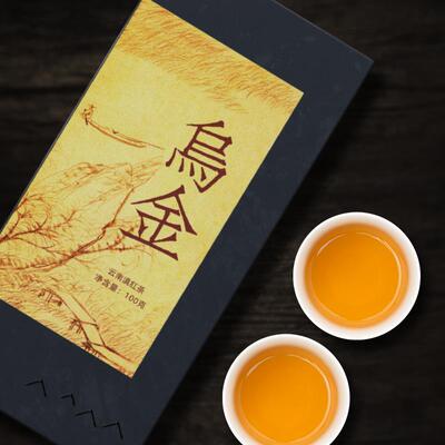 乌金红100g云南高黎贡山滇红茶乌龙香气高扬便携纸盒礼盒装