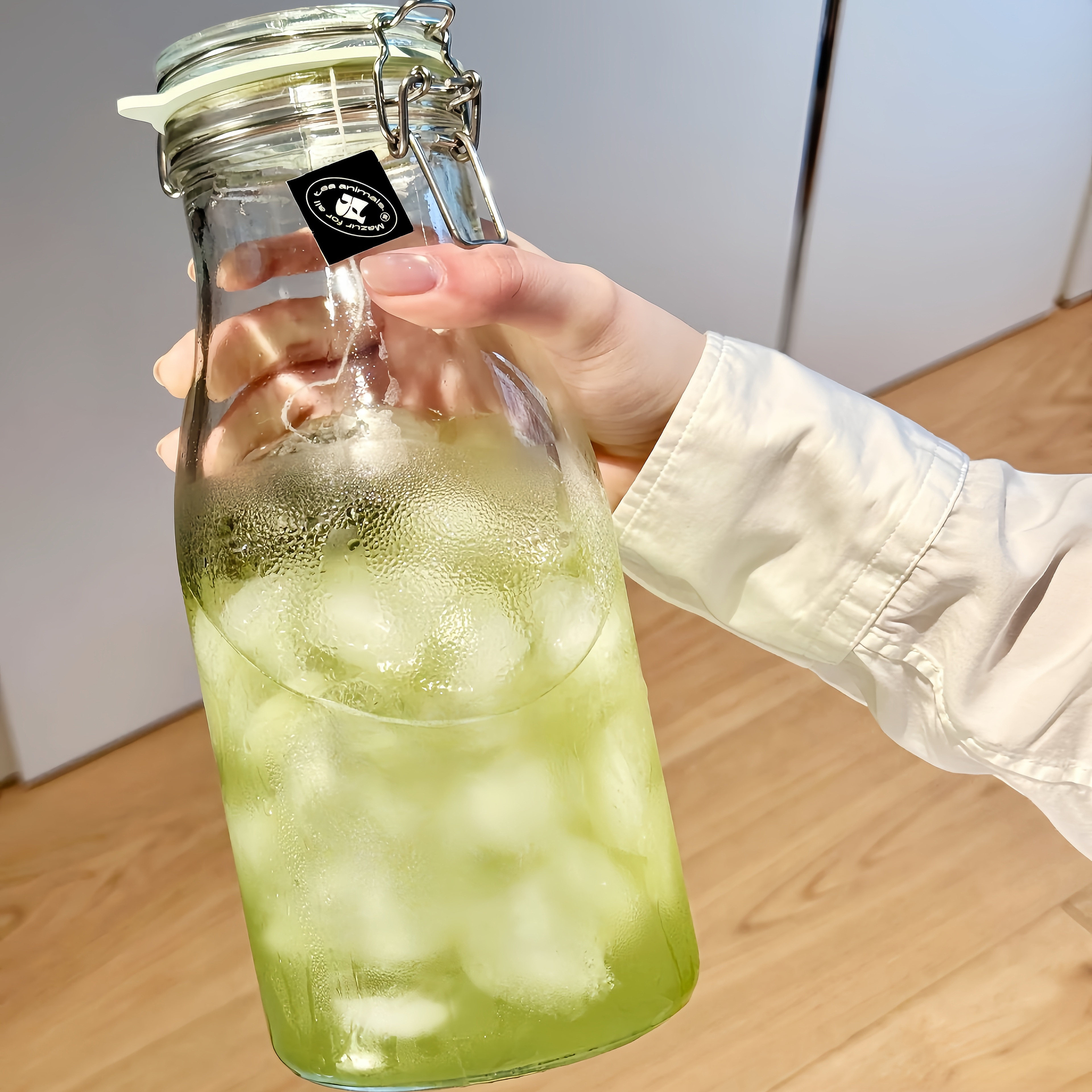 玻璃瓶带盖密封罐家用自制饮品冷泡壶咖啡牛奶瓶自酿分装瓶容器罐