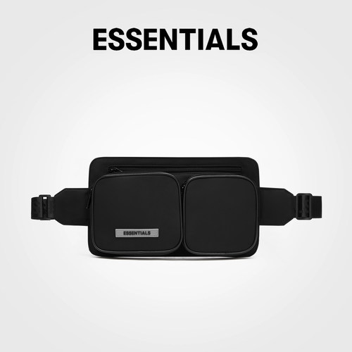 ESSENTIALS官方旗舰店徽标LOGO单肩斜挎包女休闲简约骑行腰包男潮