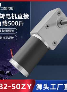 涡轮蜗杆5882-50ZY直流大扭矩减速电机低速正反转调速马达12V24V