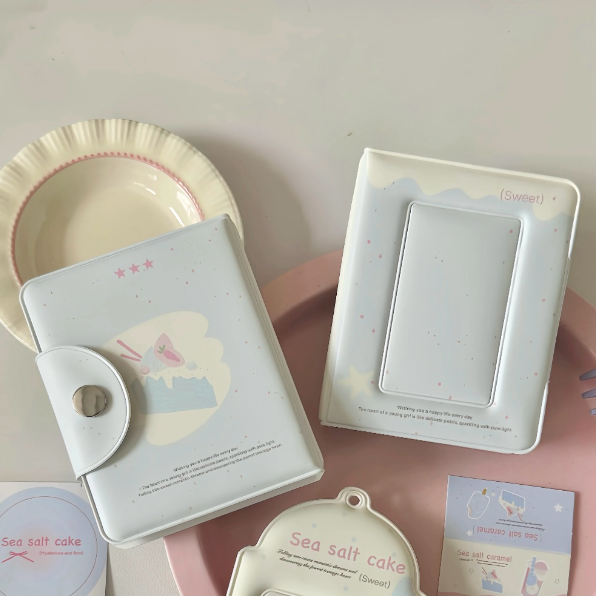 新品海盐蛋糕ins卡包3寸卡包追星小卡拍立得少女收纳册小卡收纳