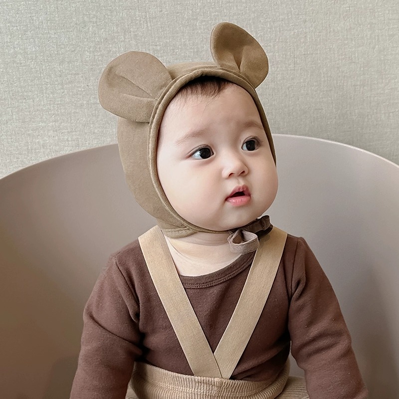 春秋纯棉可爱清新无帽檐