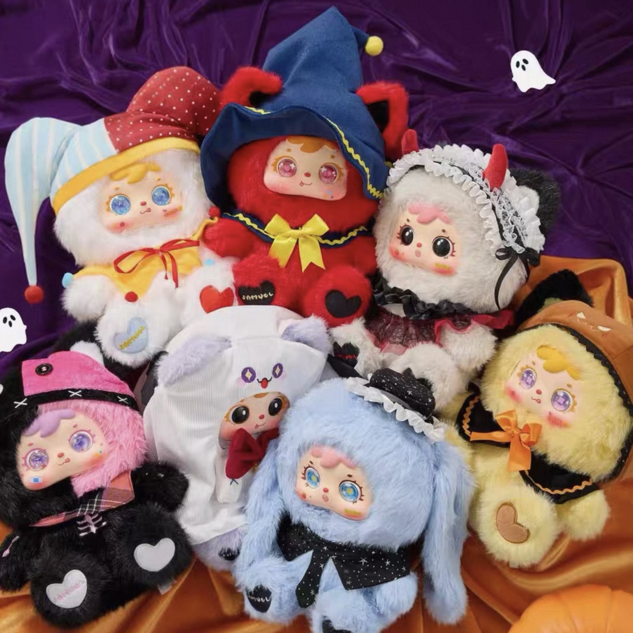 新品包邮Samuel三小毛万圣节捣蛋鬼日记毛绒盲盒大娃潮玩大娃可爱