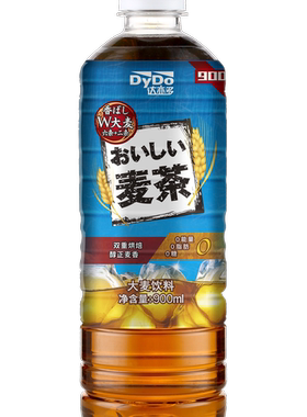 达亦多茶饮料无糖0糖大麦茶红茶绿茶900ML*12瓶大瓶特价官方正品