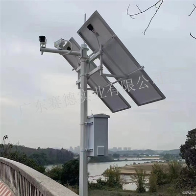 太阳能水位立柱河道水库水位监测设备立杆GNSS立杆摄像机杆3米4米
