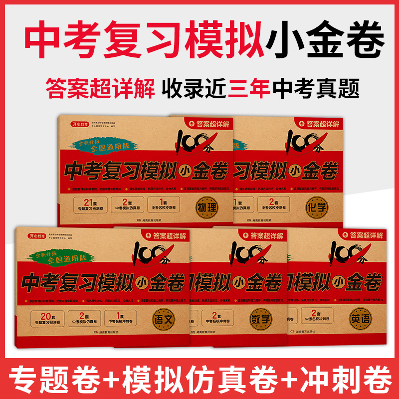 2024新版中考模拟试卷全套语文数学英语物理化学初三复习资料必刷题初中四轮总复习测试人教版9九年级下册专项训练真题试卷小金卷