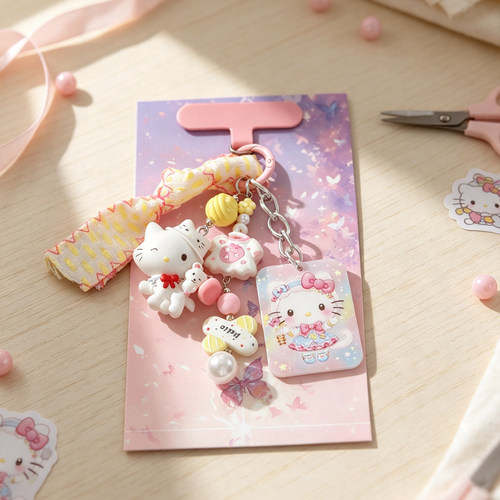 【原创】Hellokitty挂件手机挂串