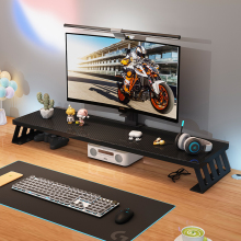 实木生态板显示器增高架子桌面收纳置物架电脑支架办公桌整理架子