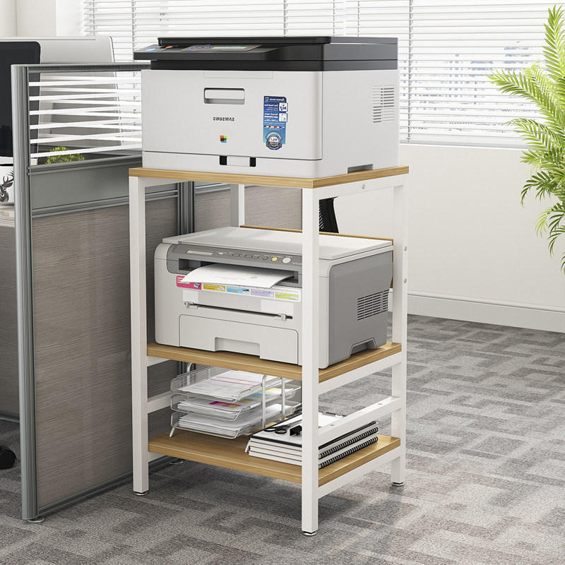 新款A3打印机置物架落地多层储物主机架办公收纳层架子高度可调节