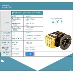 Wjc-U210 U410 U710意大利博库托伯诺里尼高压柱塞水泵