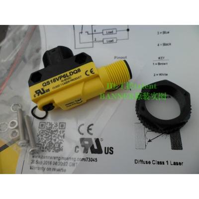 BANNER激光直反式QS18VN6LDQ8/QS18VP6LDQ8接插式邦纳原装现货