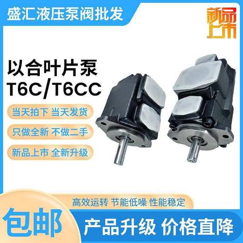 T6C-010-1R00注塑机液压油泵T6CC-014-017-1R00-C100双联叶片油泵