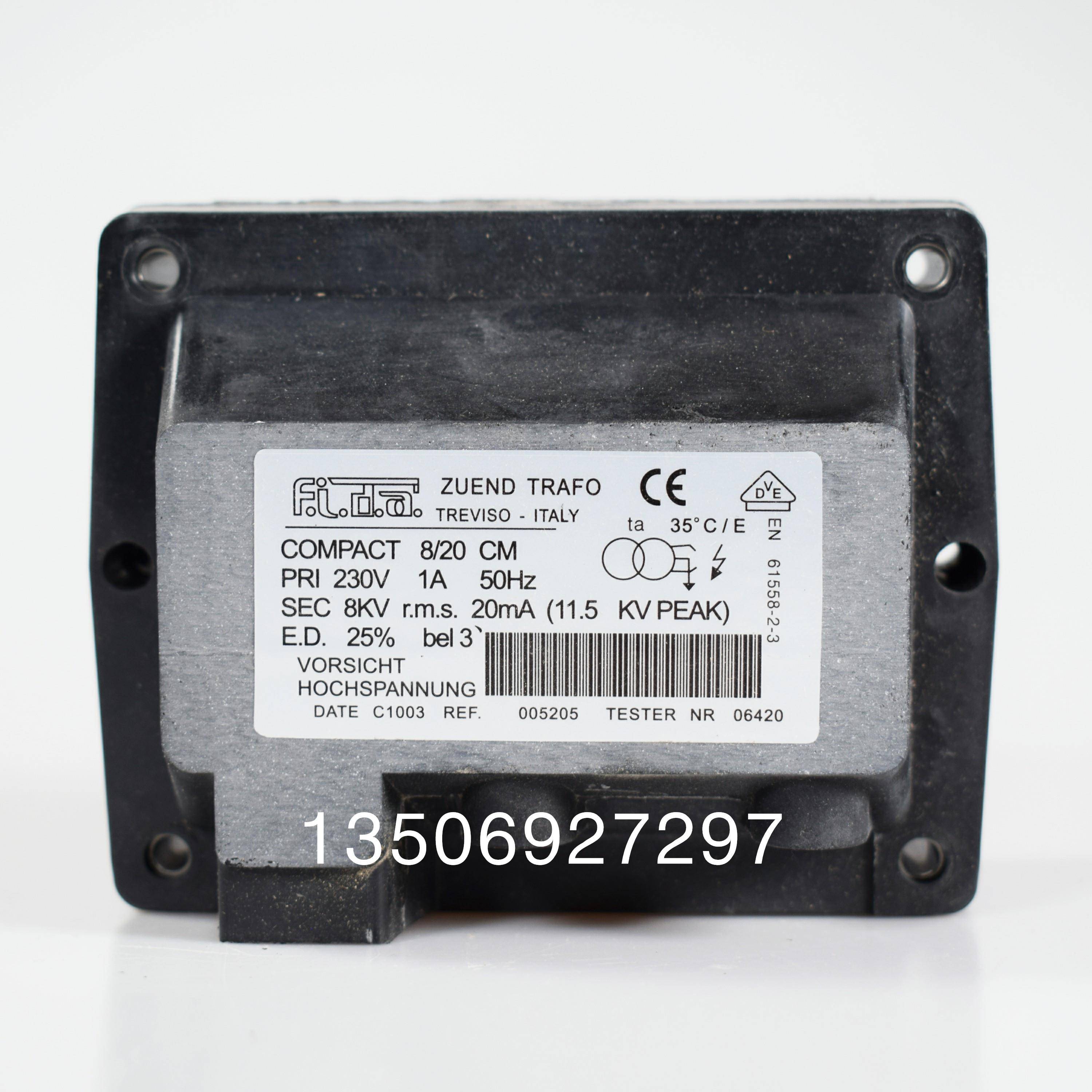 原装进口FIDA飞达点火变压器8KV单级高压包COMPACT 10/20 10/30CM