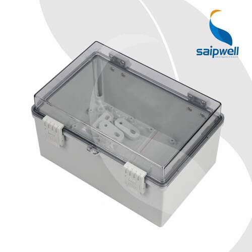 阻7燃V0光伏汇流箱 透明盖水搭扣防箱 4SP-PCT-400*00*10强电塑3