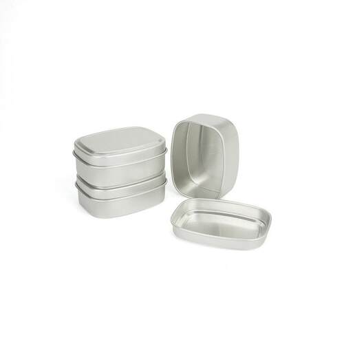 厂家*膏60ml方形铝盒 60460py45245*24装mm铝 膏紫草金属包铝盒