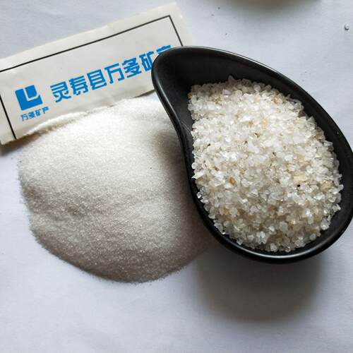 厂家供应石纯英粉精致高白造色石石725英砂水处理石英砂铸圆粒英