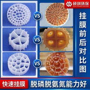 MB活B水R流化床填料渔业养殖专用过滤k5φ25*4 6 k6污处理性翻滚