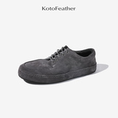 KotoFeather植鞣反绒马皮休闲皮鞋 帆船鞋 夏季 舒适透气软底男士