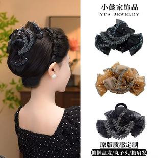 小懿家甄选【东方之珠】新品高级感AB面轻奢百搭显气质鲨鱼夹发饰