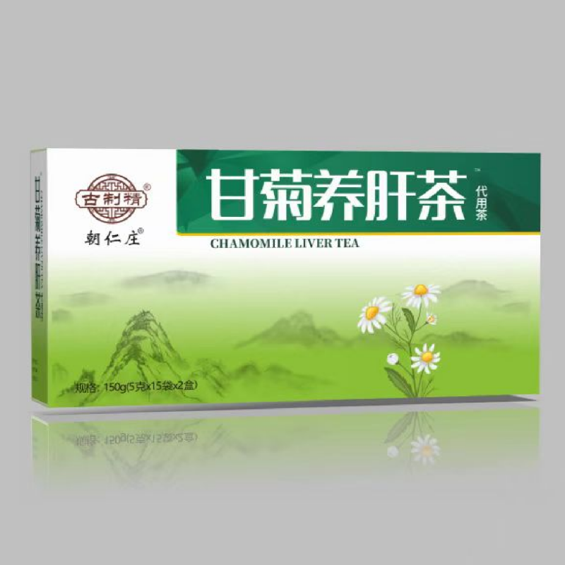 古制精 朝仁庄 甘菊养肝茶 代用茶代用茶150g(5g*15袋*2盒)