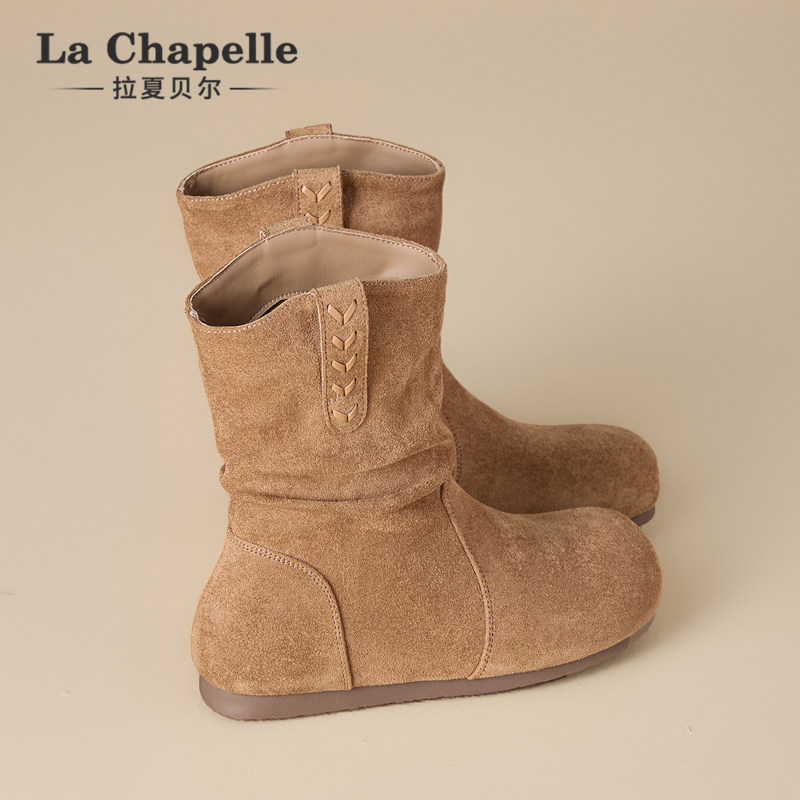 拉夏贝尔复古马丁靴女2026年新款春季百搭透气轻便软底学生短筒靴,女鞋,时装靴,淘宝优惠券,粉丝福利购,淘宝优惠卷