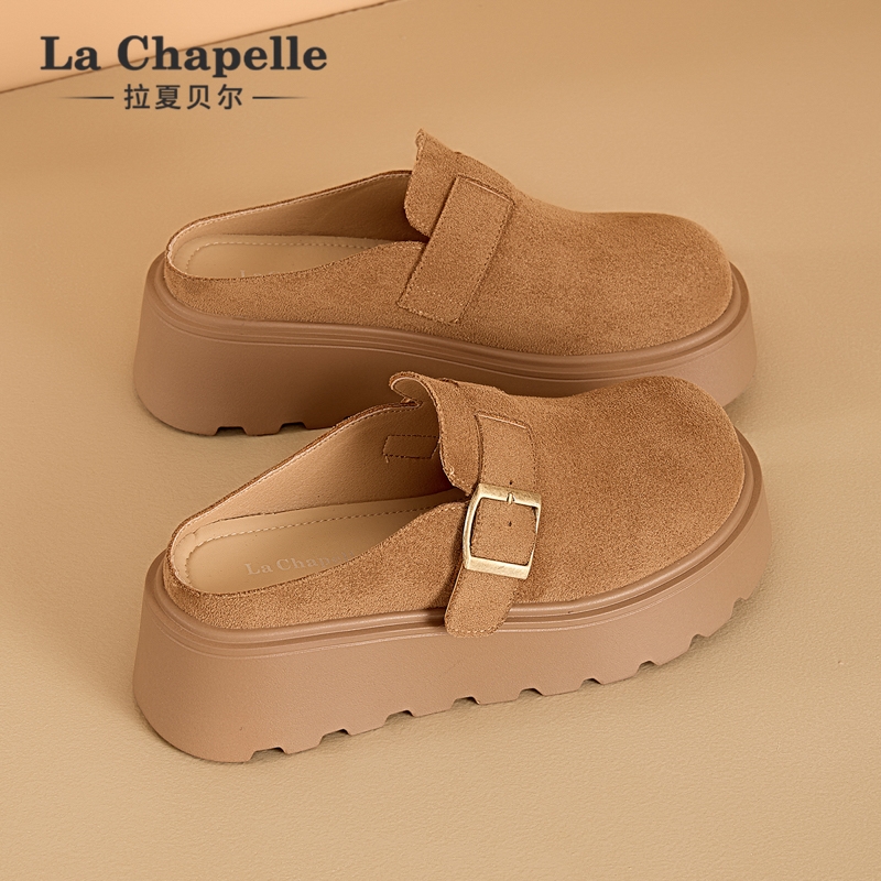 拉夏贝尔2025新款春季勃肯鞋