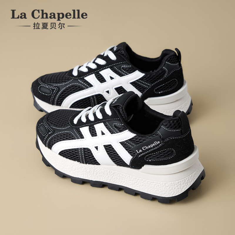 拉夏贝尔厚底休闲鞋2025年新款