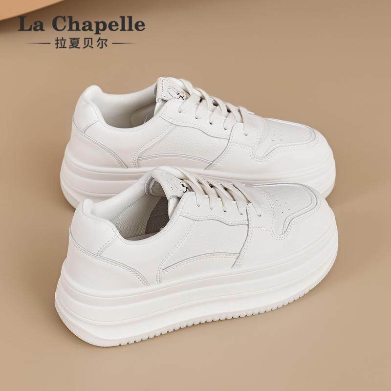 拉夏贝尔厚底小白鞋女2026春夏新款透气学生百搭休闲软底运动板鞋,女鞋,时尚休闲鞋,淘宝优惠券,粉丝福利购,淘宝优惠卷
