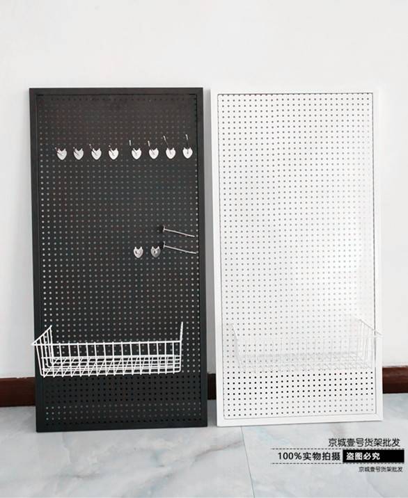 定制圆孔洞洞板货架手机配件展示架五金工具饰品架子厨房收纳上墙