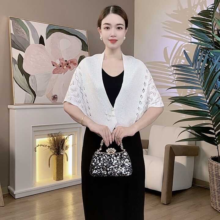 予凡新款针织披肩坎肩外搭