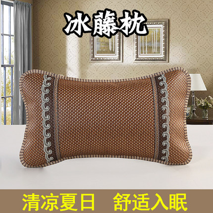 荞麦皮小枕头护颈椎助睡眠专用夏季成人竹枕茶叶凉枕儿童冰丝整头