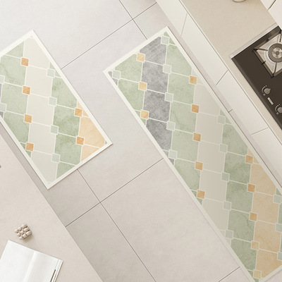 新款 厨房地垫可水洗耐磨硅藻泥地垫北欧风易打理吸水防滑垫一件